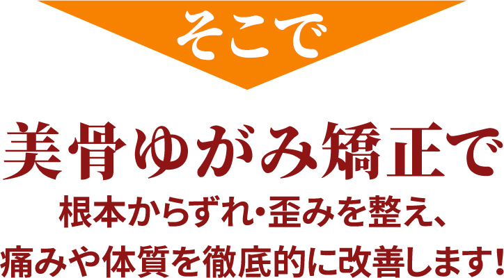 美骨ゆがみ矯正